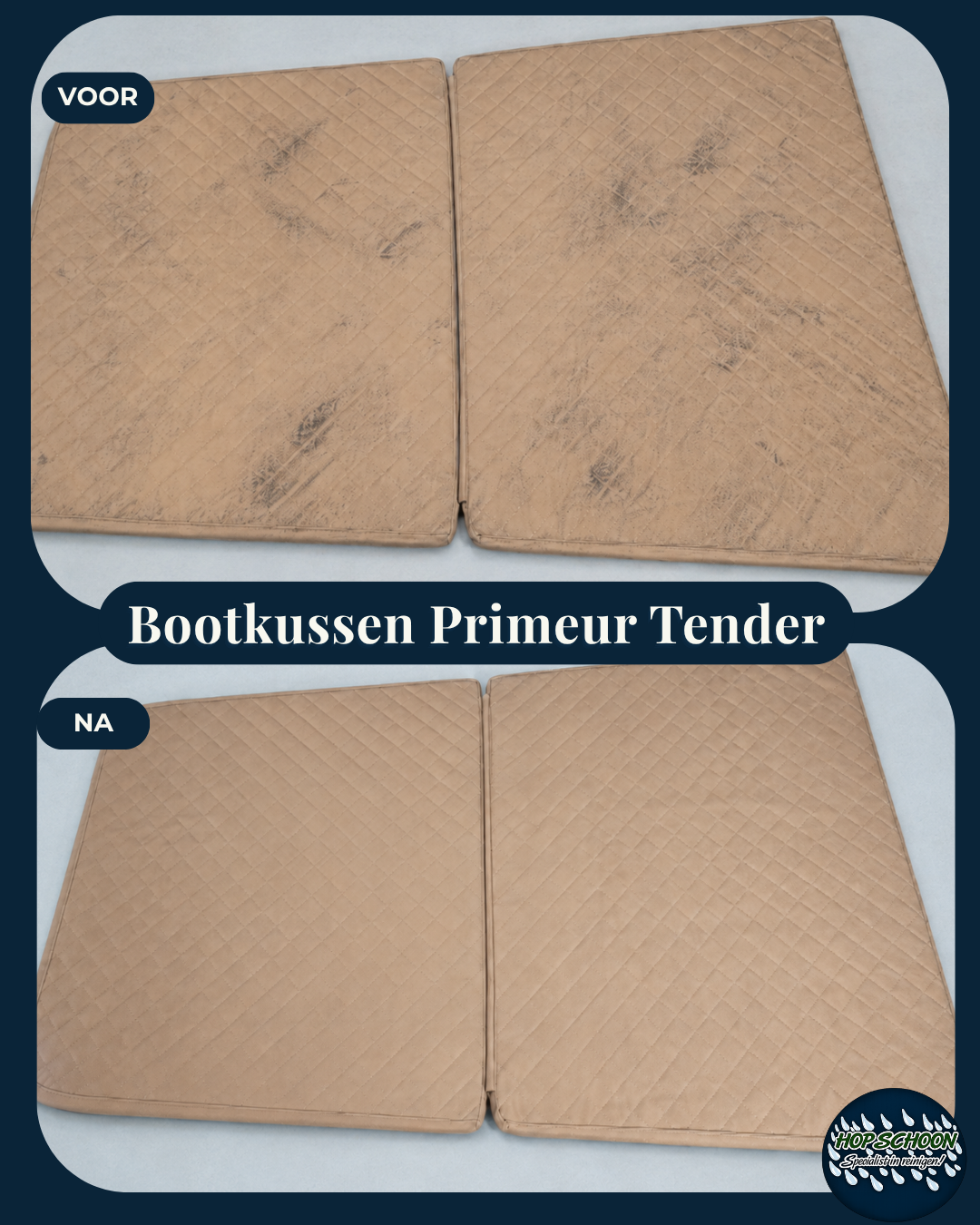Primeur Tender sloep bootkussens reinigen