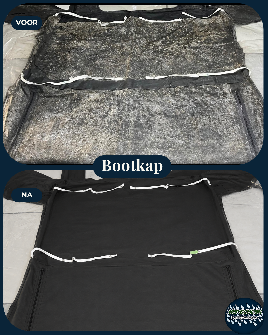 Bootzeil reinigen en impregneren